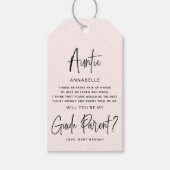 私のガイドの親の写真 ギフトタグ (正面)