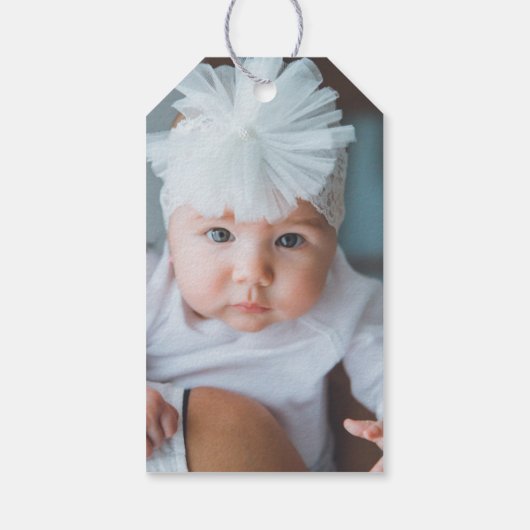 私のガイドの親の写真 ギフトタグ (裏面)