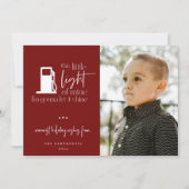 私のガスのユーモアの写真のこの小さな光 シーズンカード (正面)