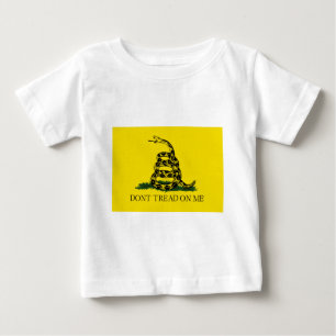 私のガズデンの旗で踏まないで下さい ベビーTシャツ