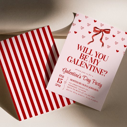 私のガレンティンになってくれない？ガレンティーンズデイパーティー 招待状
