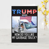 私のガレージトラックの投票 Trump 選挙はどう思いますか カード (黄色い花)