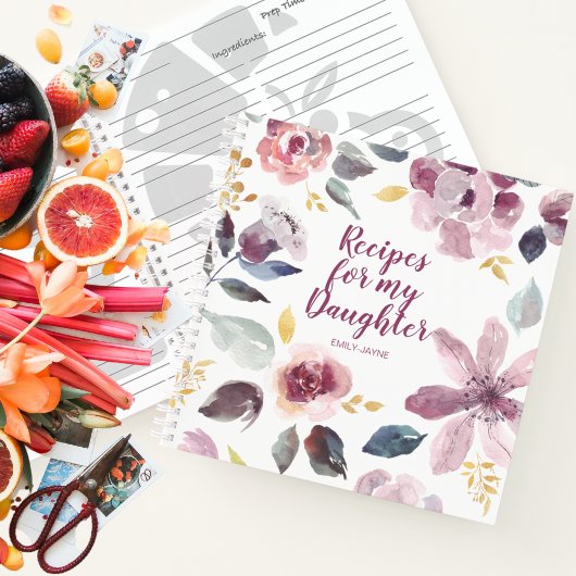 私のガーリー娘のフローラレシピ ノートブック