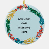 私のガーリー支えサンキュー玉に入ってかわいい セラミックオーナメント (裏面)