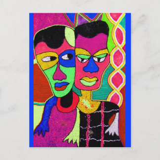 私のガールフレンドと私はMOJISOLA AGBADAMOSI OKUBUによって ポストカード
