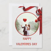 私のガールフレンドにハッピーバレンタインデー シーズンカード (正面)