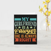 私のガールフレンドはいつも彼女が知っている弁護士だ カード (黄色い花)