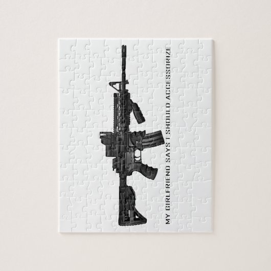私のガールフレンドは私がAR15にアクセサリーを付けるべきであることを言います ジグソーパズル (縦)
