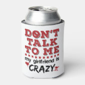私のガールフレンドは私と話さないで熱狂する 缶クーラー (缶正面)