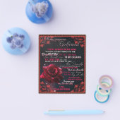 私のガールフレンドへの誕生日ギフト、カップル愛のギフト チラシ (シングル)