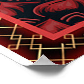 私のガールフレンドへの誕生日ギフト、カップル愛のギフト ポスター (角)