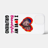 私のガールフレンドパーソナライズされたが大好きな写真を追加 Case-Mate iPhoneケース (裏面 (横))