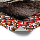 私のガールフレンドパーソナライズされたにウルフ毛布 ポスター (角)