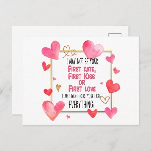 私のキスがあなたの初めてではないかもしれない 初恋の人ではないかもしれない ポストカード (正面/裏面)