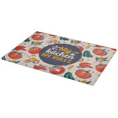 私のキッおもしろいチン私のルール野菜の食品パターン カッティングボード (角)