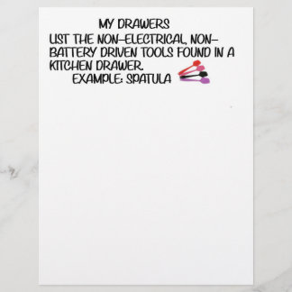 私のキッチンの引き出しゲーム レターヘッド