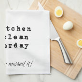 私のキッチンは昨日キッチンタオルがきれいだった キッチンタオル (四つ折り)