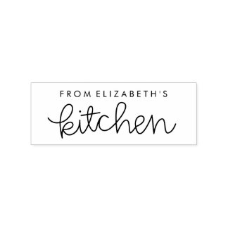 私のキッチンゴムパーソナライズされたスタンプから ラバースタンプ