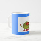 私のキッチンティーポットは青 コーヒーマグカップ (正面左)