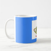 私のキッチンティーポットは青 コーヒーマグカップ (左)