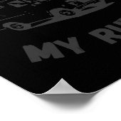 私のキッチン私のルールおもしろいフードトラック ポスター (角)