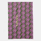 「私のキッチン私のルール」の花エレガントのフローラ キッチンタオル (縦)