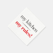 私のキッチン、私のルール スタンダードカクテルナプキン (角)