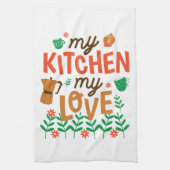 私のキッチン、私の愛 キッチンタオル (縦)