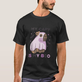 私のキャピーは私のブー不気味シーズン幽霊ハロウィーンGr Tシャツ