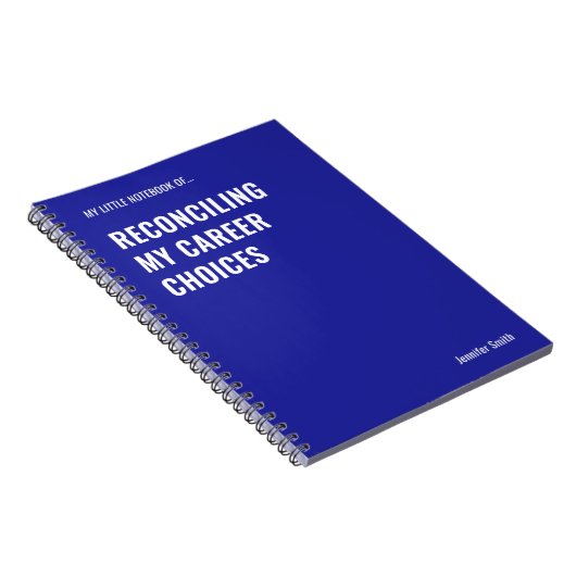 私のキャリア選択を調整する仕事のユーモア ノートブック (右側)