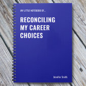 私のキャリア選択を調整する仕事のユーモア ノートブック