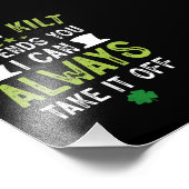 私のキルトがあなたを怒らせるならば、面白いセントパトリックデーのTシャツ フォトプリント            (角)