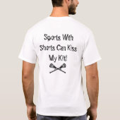 私のキルトに接吻して下さい Tシャツ (裏面)