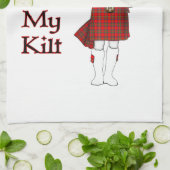 私のキルトのスコットランドの下のピークおもしろいなし キッチンタオル (折り畳み)