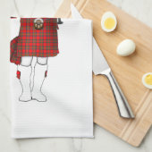 私のキルトのスコットランドの下のピークおもしろいなし キッチンタオル (四つ折り)