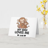 私のギギは私を愛している カード (黄色い花)