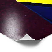 私のギターが優しく泣きながら - キュビスムのギタリスト フォトプリント (角)