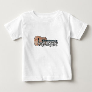 私のギターが欲しい。あなたの意見じゃない。おもしろい引用文 ベビーTシャツ