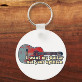 私のギターが欲しい。君の意見じゃない。言葉おもしろい。 キーホルダー (正面)