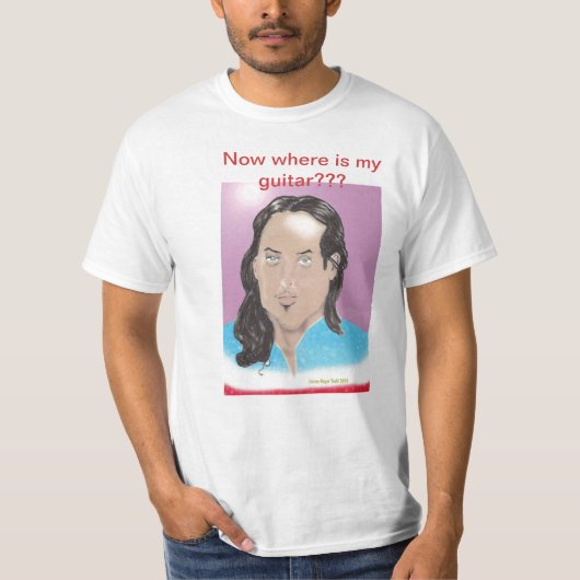 私のギターはどこにか。ありますか。か。 Tシャツ (正面)