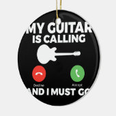 私のギターは呼び出し中で、私はギターに行かなけれおもしろいばならない セラミックオーナメント (左)