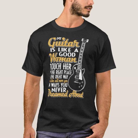 私のギターは女らしい Tシャツ (正面)
