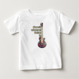 私のギターは家です。やる気を起こさせる言葉 ベビーTシャツ