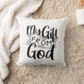 私のギフトから神の福音グラフィックス誕生賛美ズ クッション (ブランケット)