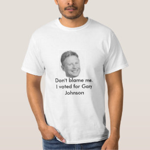 私のギャリージョンソンのTシャツ責任にしないで下さい Tシャツ