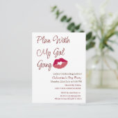 私のギャル集団ガレパーソナライズされたンティンの日で計画 ポストカード (スタンド正面)