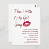 私のギャル集団ガレパーソナライズされたンティンの日で計画 ポストカード (正面/裏面)