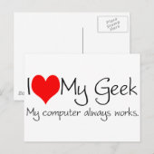 私のギーク ポストカード (正面/裏面)