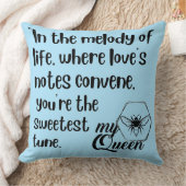 私のクイーンビー引用文 クッション (ブランケット)