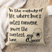 私のクイーンビー引用文 クッション (ブランケット)